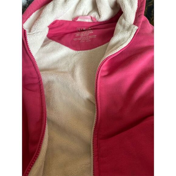 L.L. Bean Women's Sherpa-Lined Hoodie Sweatshirt Pink Size S - Picture 3 of 6
